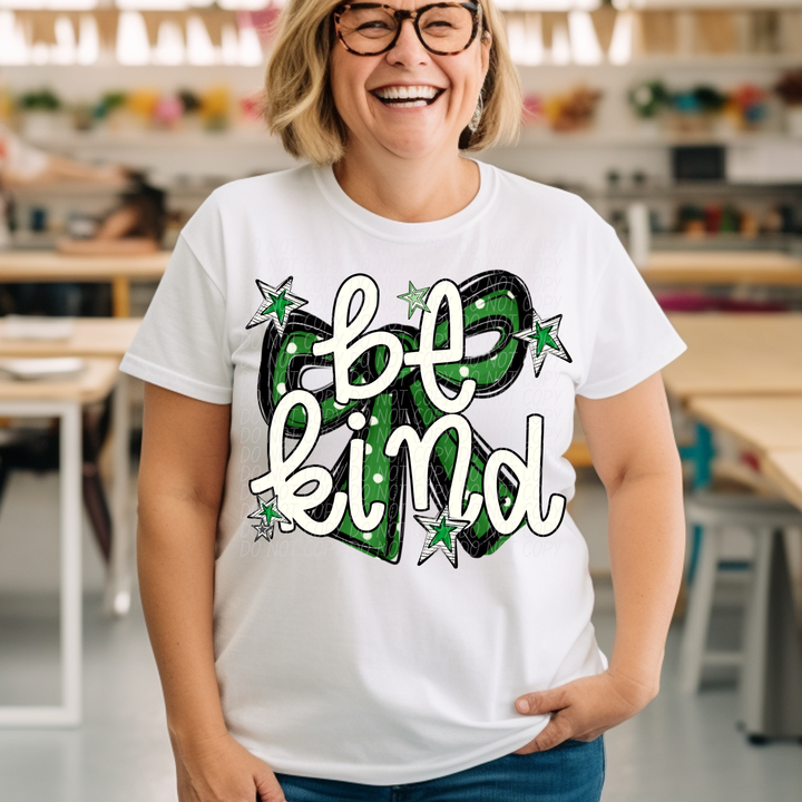 Be Kind Bow DTF Print