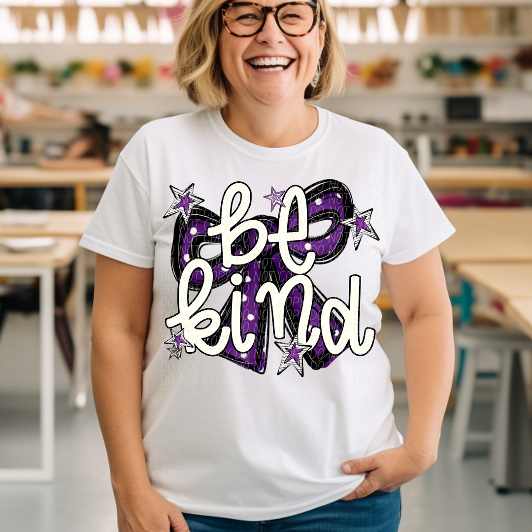 Be Kind Bow DTF Print