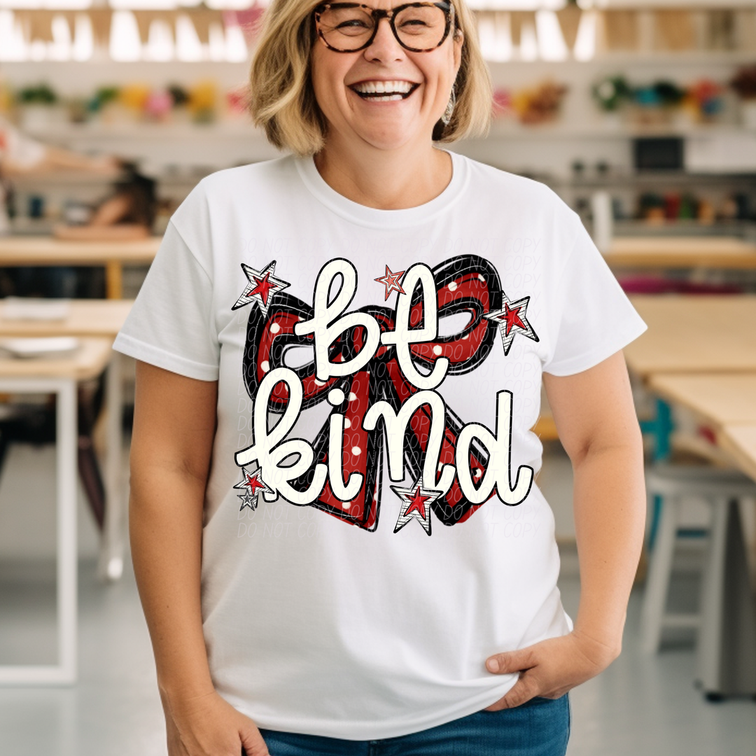 Be Kind Bow DTF Print