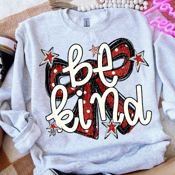 Be Kind Bow DTF Print