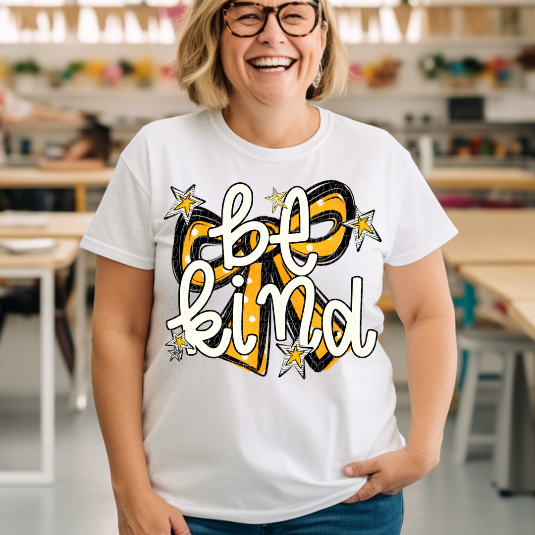 Be Kind Bow DTF Print