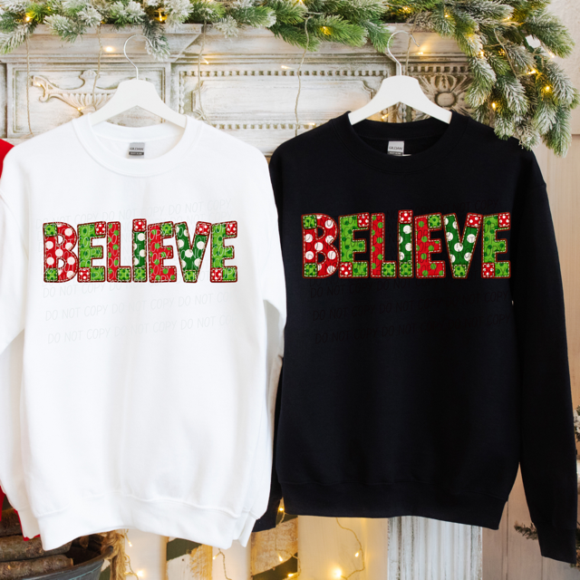 Believe Dots DTF Print
