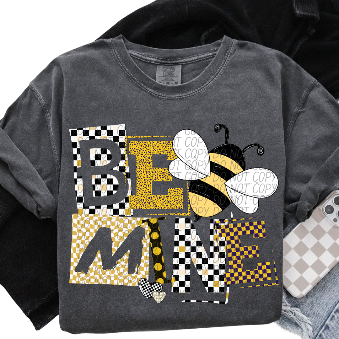 Be Mine Bee DTF Print