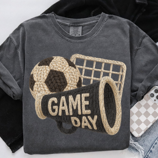 Yarn Game Day Soccer DTF Print