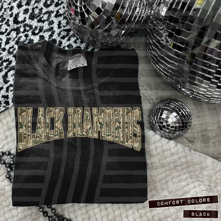 Simple Camo Arched Glitter Mascots DTF Print