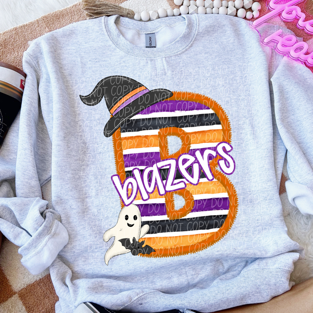 Halloween Striped Mascots DTF Print