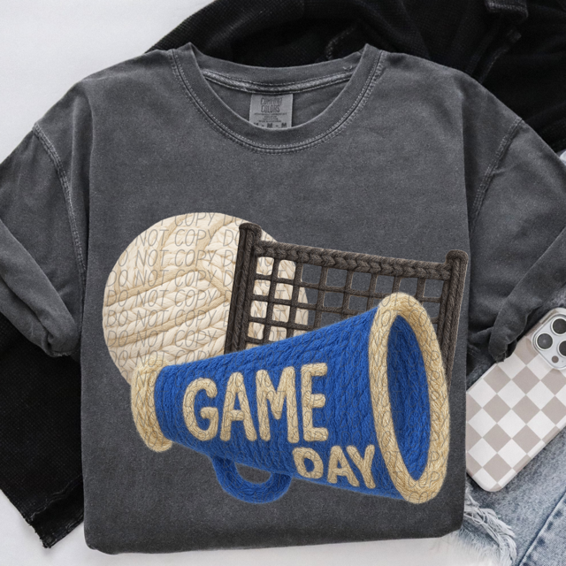 Yarn Game Day Volleyball DTF Print