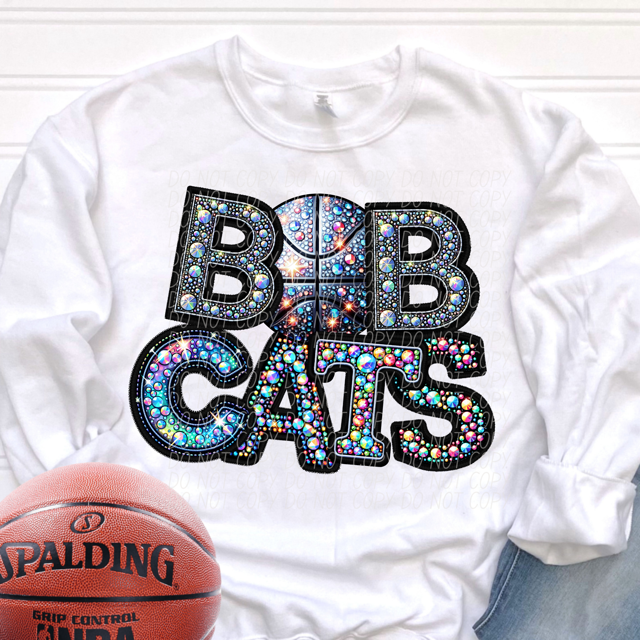 Rhinestone Basketball Mascots DTF Print