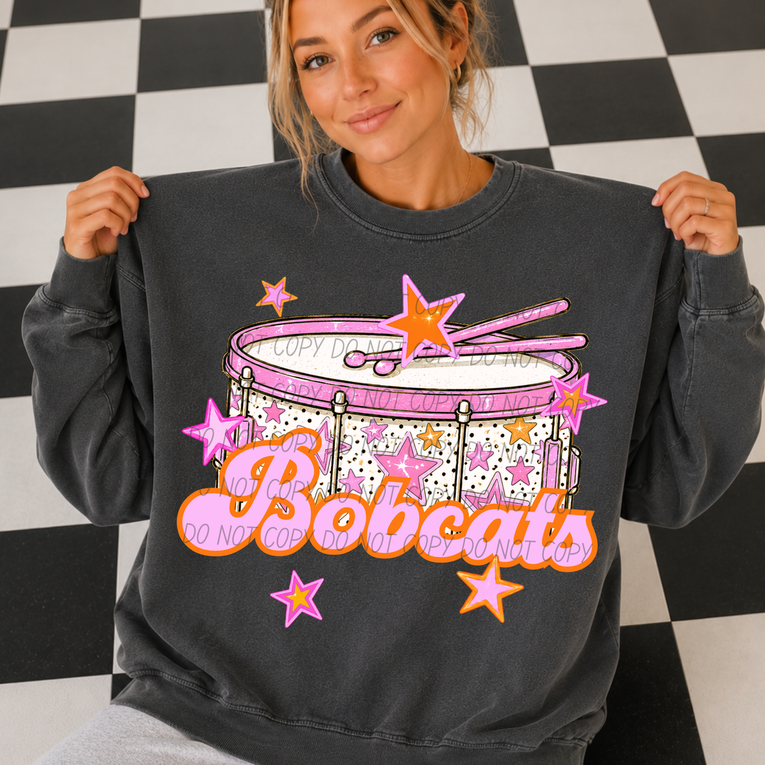 Pink Band Mascot DTF Print