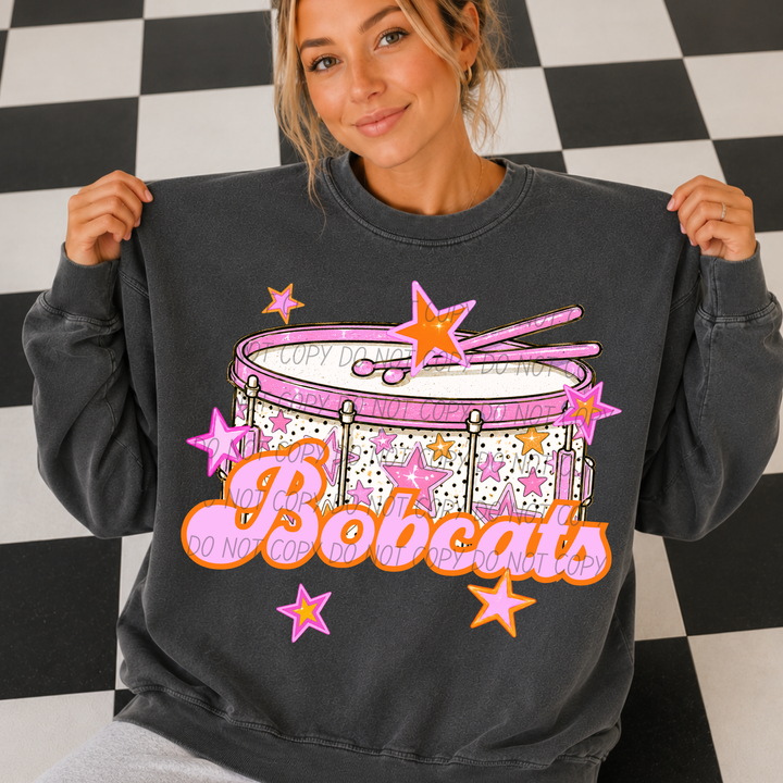 Pink Band Mascot DTF Print