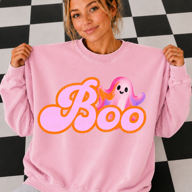 Boo Ghost DTF Print