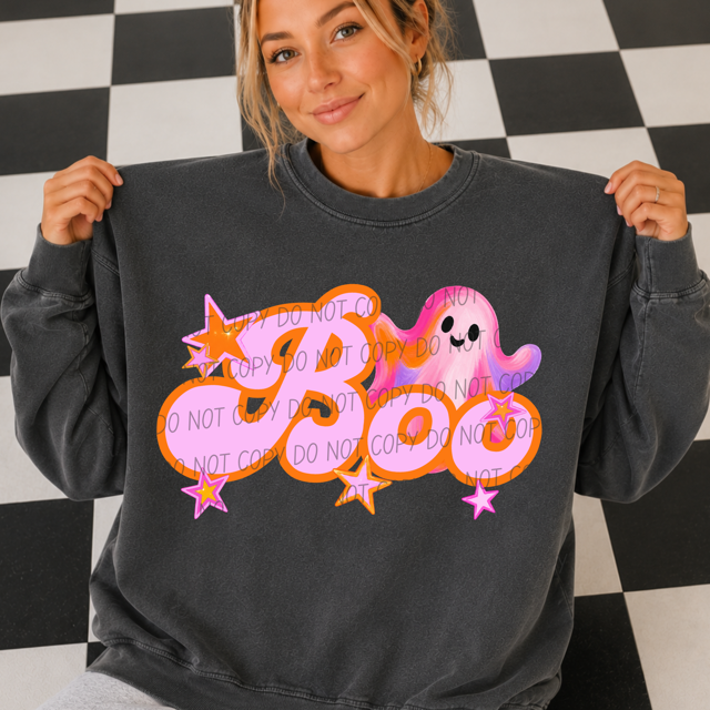 Boo Stars DTF Print