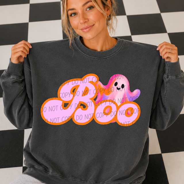 Boo Ghost DTF Print