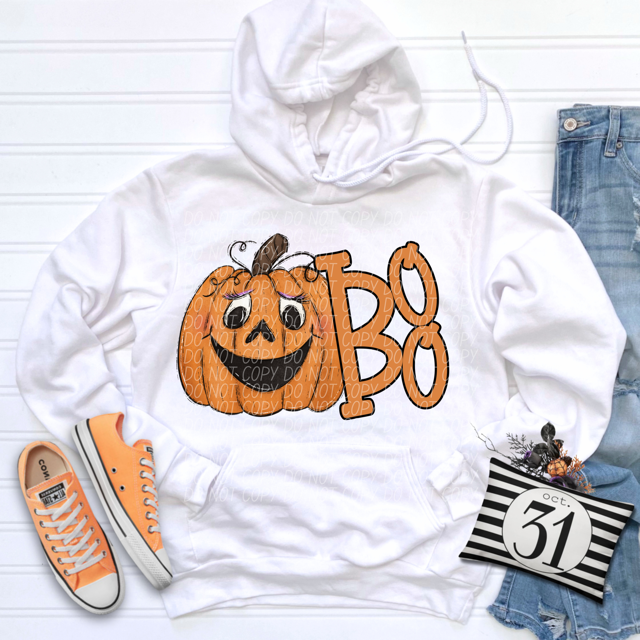 Boo Pumpkin DTF Print