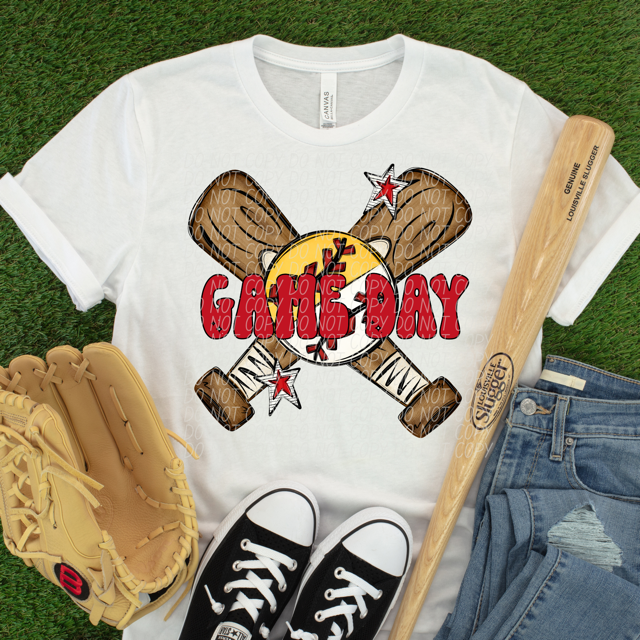 Split Baseball / Softball Game Day DTF Print