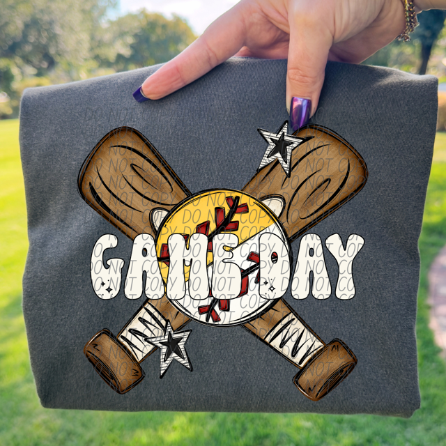 Split Baseball / Softball Game Day DTF Print