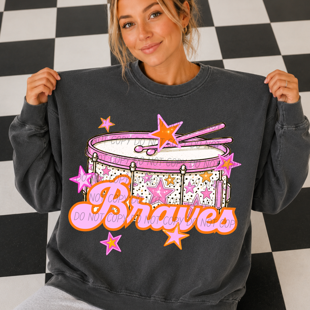 Pink Band Mascot DTF Print