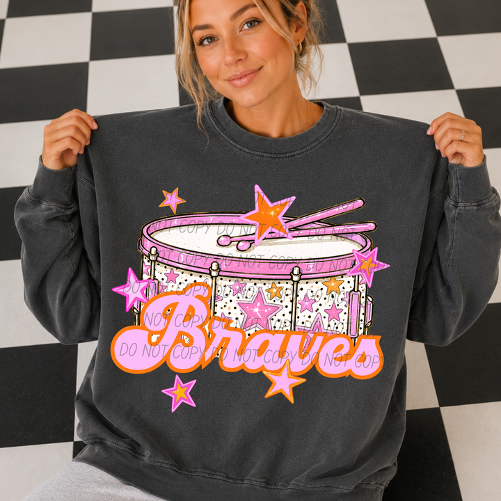 Pink Band Mascot DTF Print