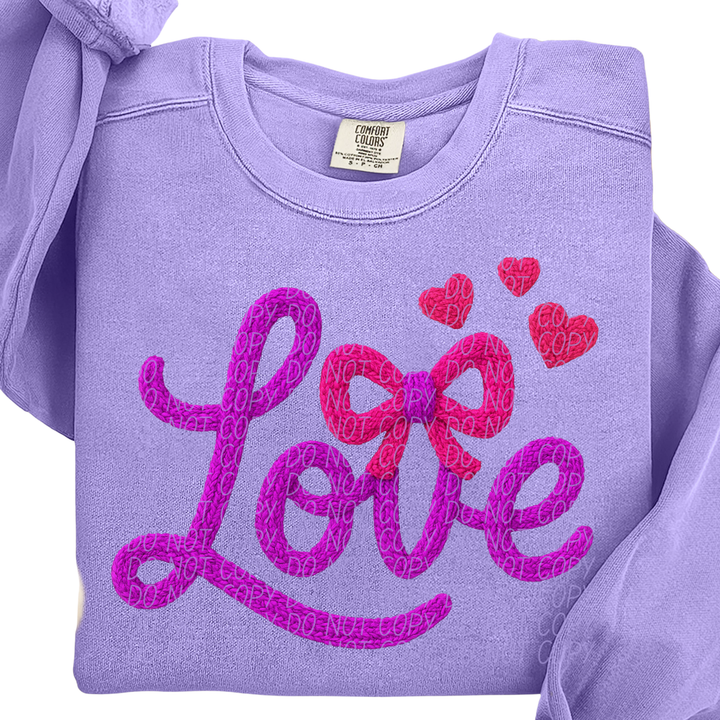Love Bow DTF Print