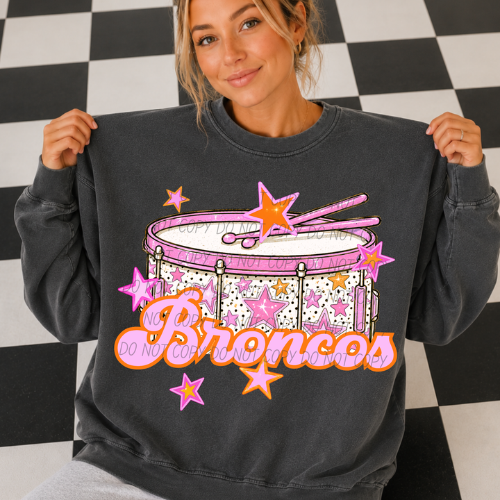 Pink Band Mascot DTF Print