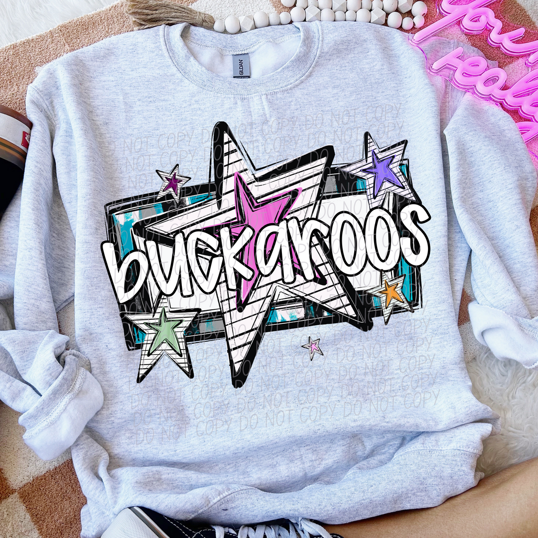 Bright Stars Mascots Youth DTF Print