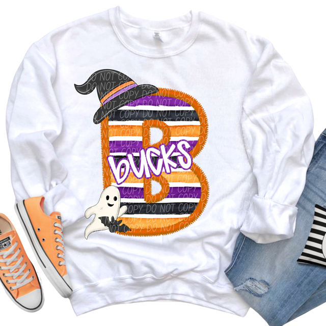 Halloween Striped Mascots DTF Print