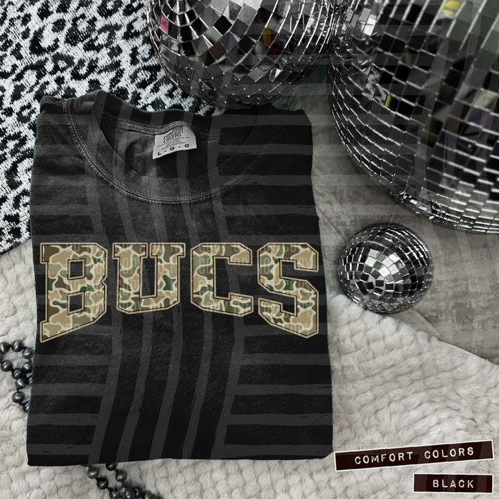 Simple Camo Arched Glitter Mascots DTF Print