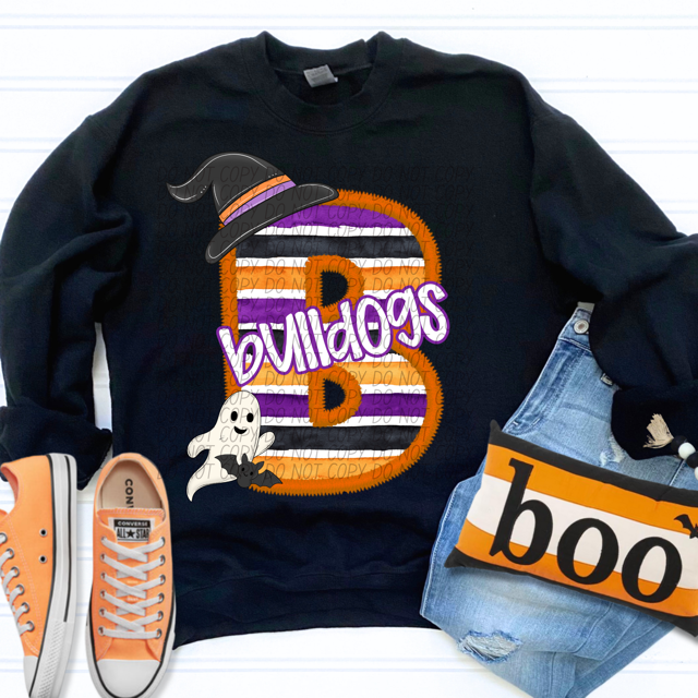 Halloween Striped Mascots DTF Print
