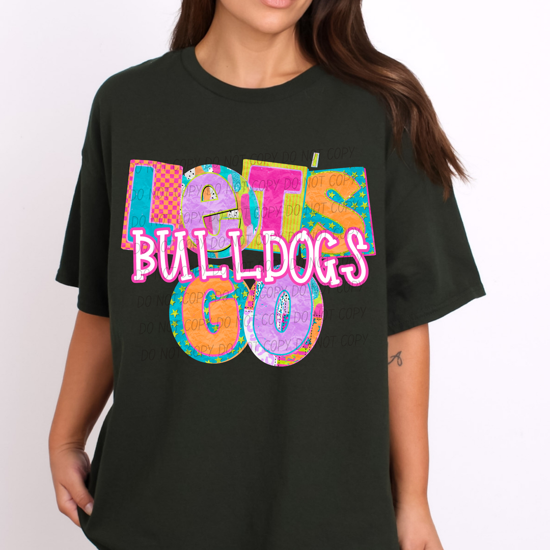 Patchwork Pep Club DTF Print