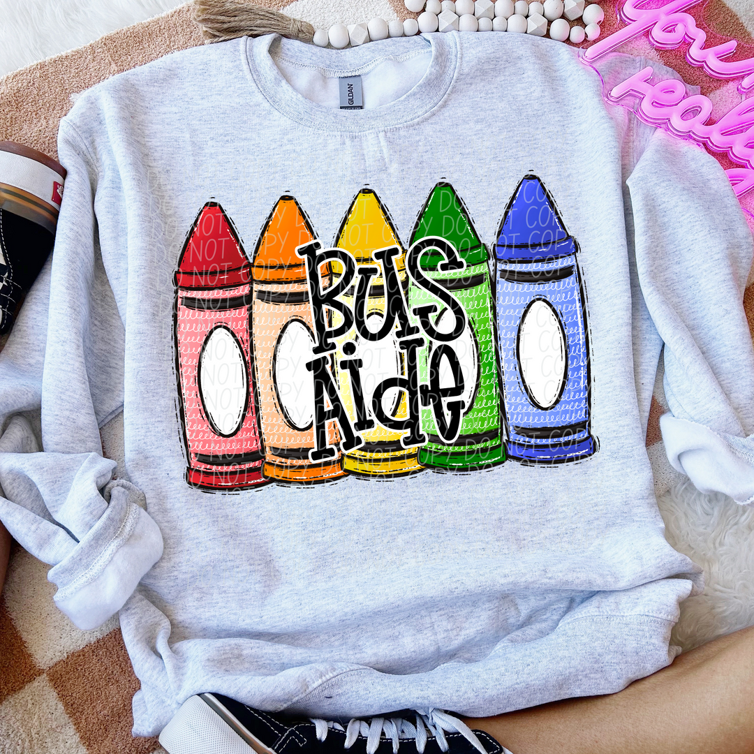 Primary Crayon School Grades and Occupations DTF Print