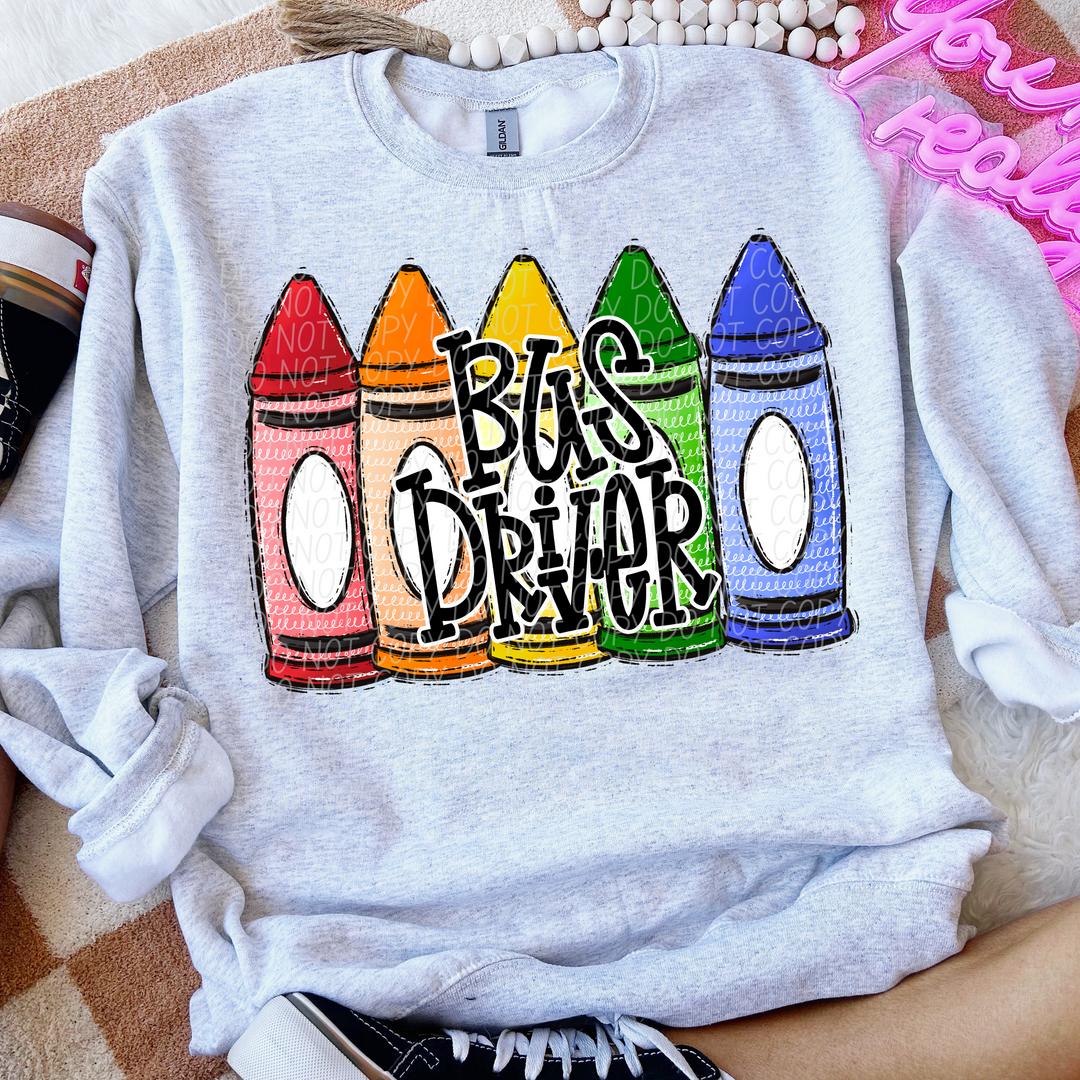 Primary Crayon School Grades and Occupations DTF Print