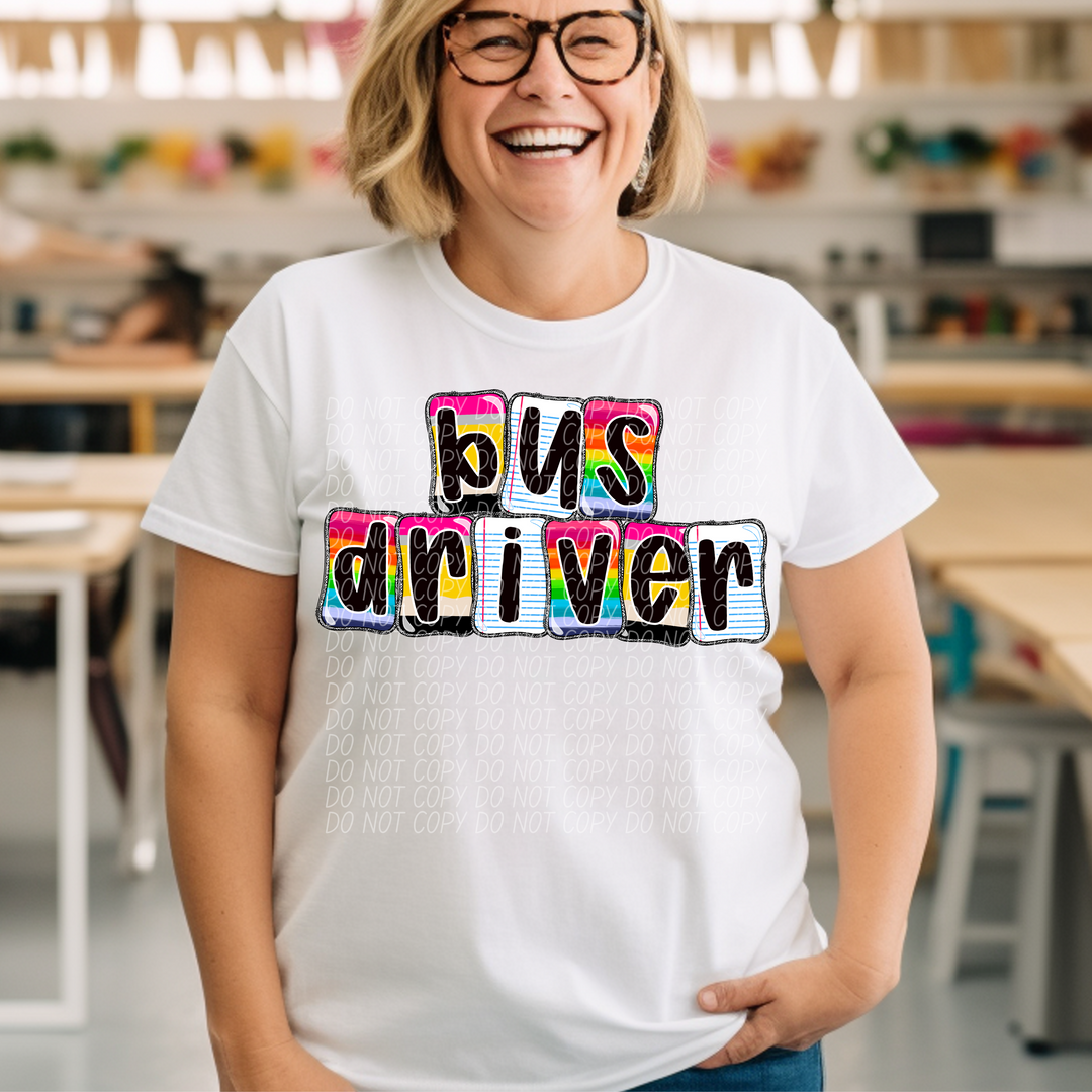 School Daze Titles DTF Print