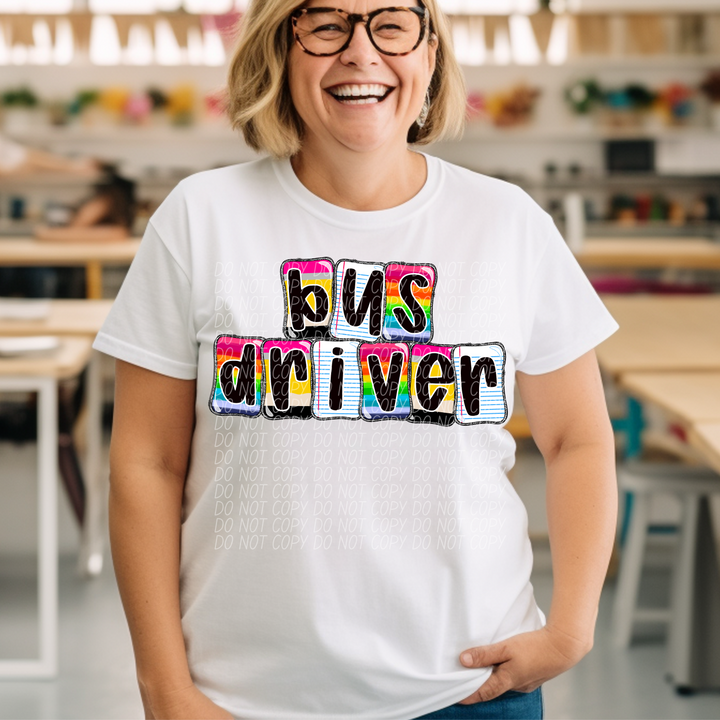 School Daze Titles DTF Print