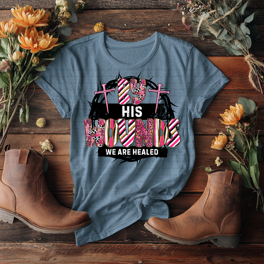 By His Wounds DTF Print