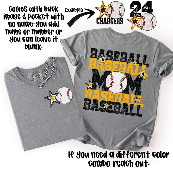 Baseball Mom Collection FRONT DTF Print