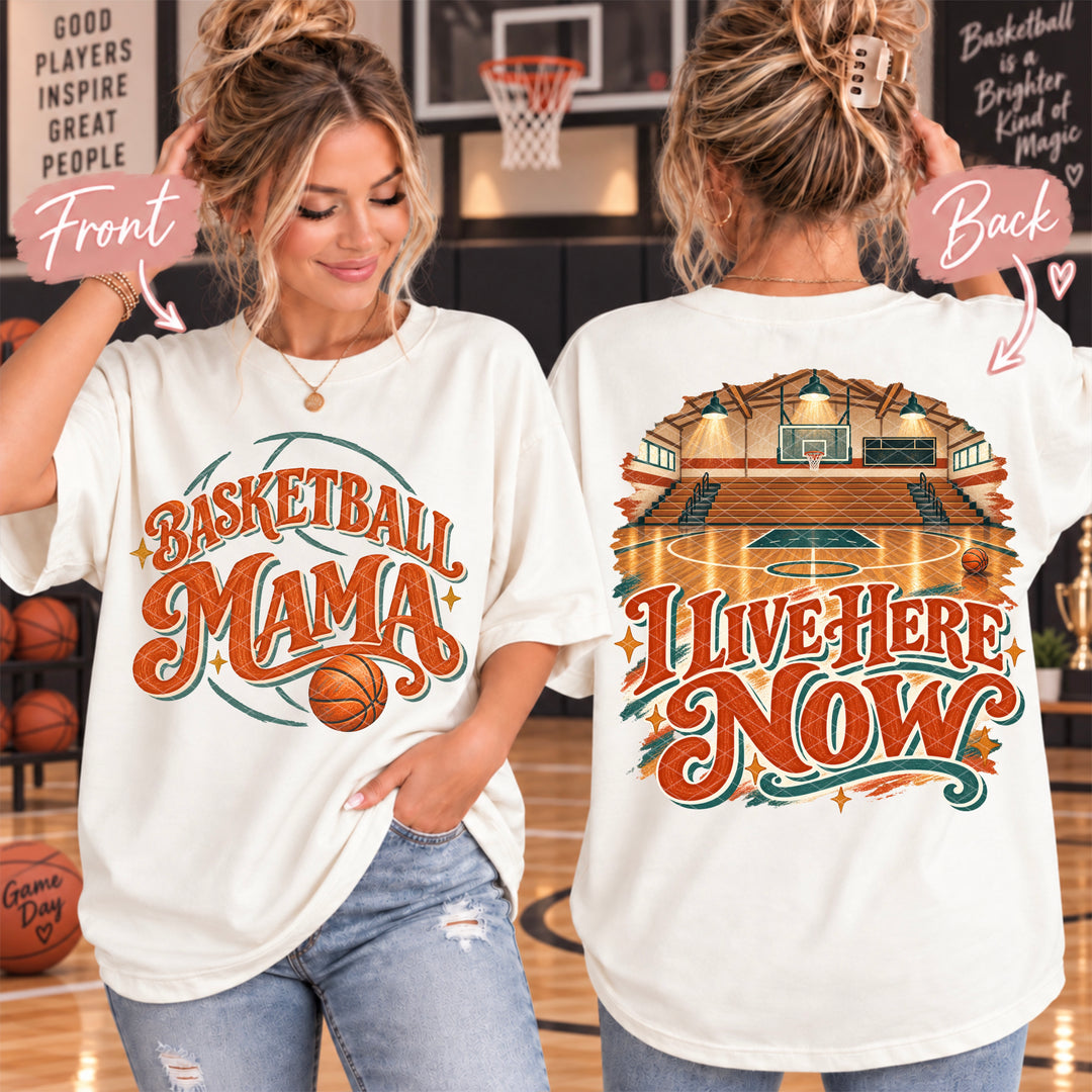 Basketball Mama Live Here Now DTF Print