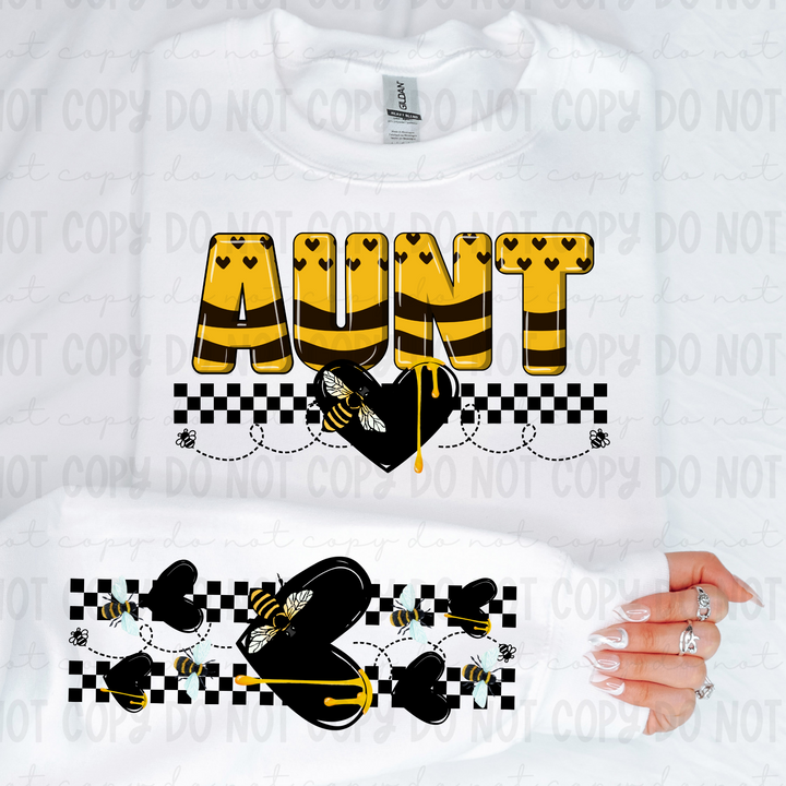 Bee Names SLEEVE DTF Print