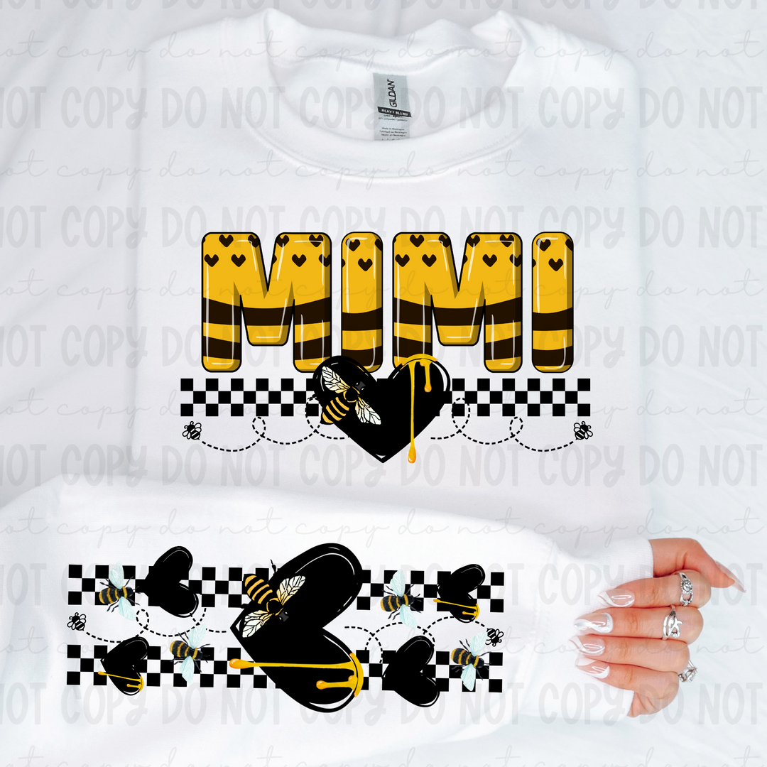 Bee Names SLEEVE DTF Print