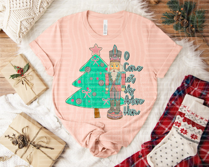 O Come Let Us Adore Him DTF Print