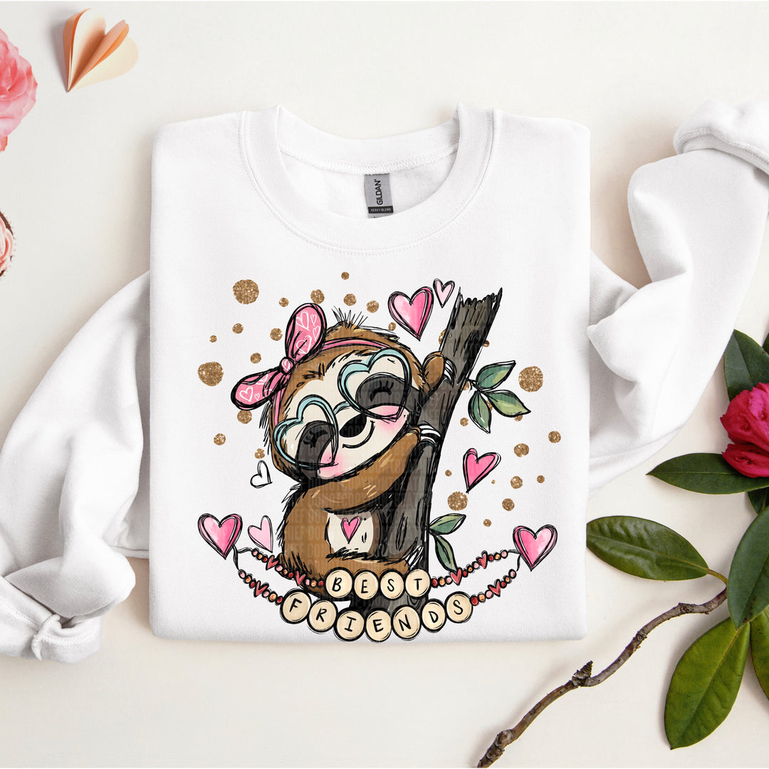 Best Friends Sloth DTF Print