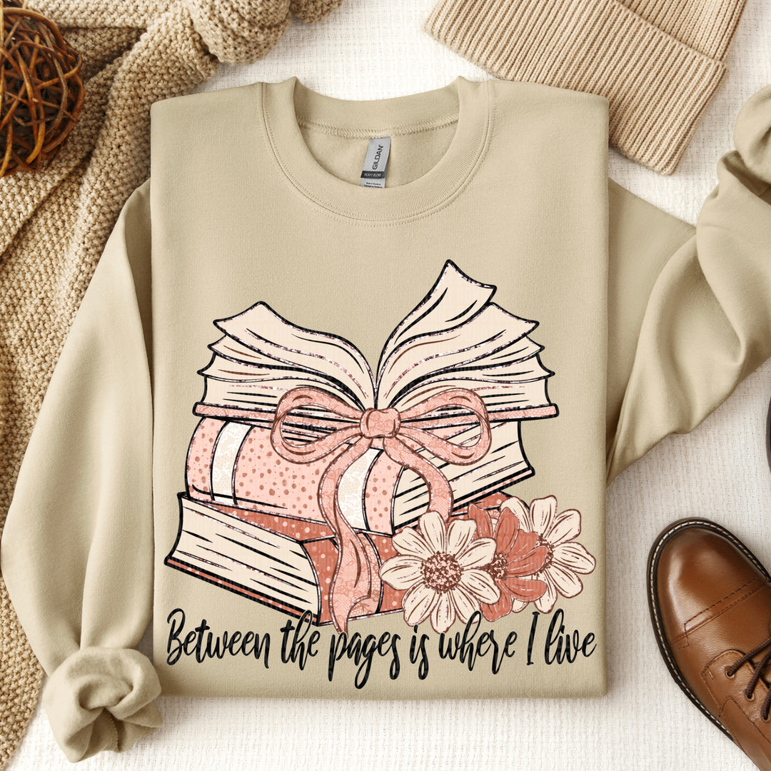 Between The Pages Is Where I Live DTF Print