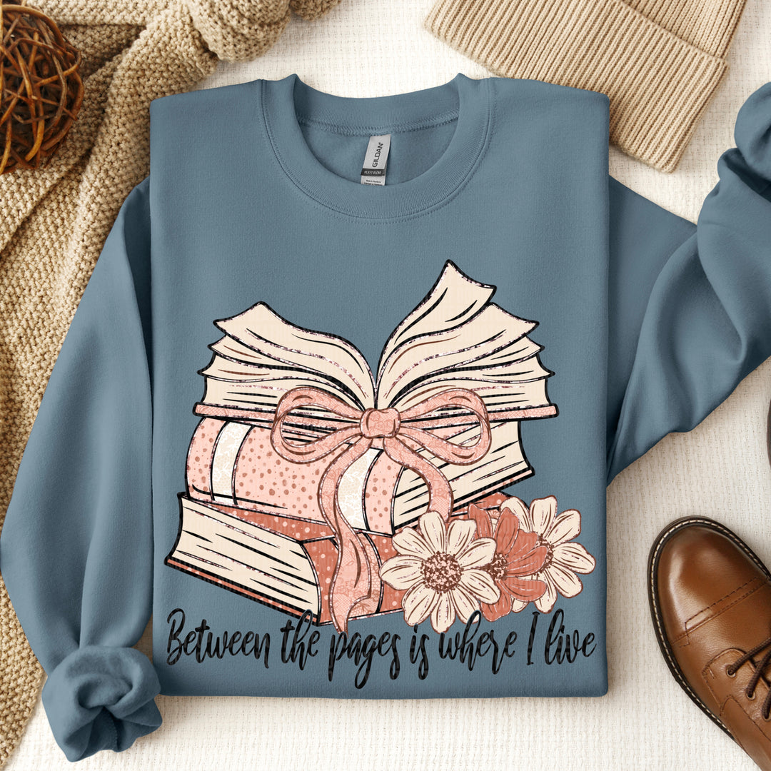 Between The Pages Is Where I Live DTF Print