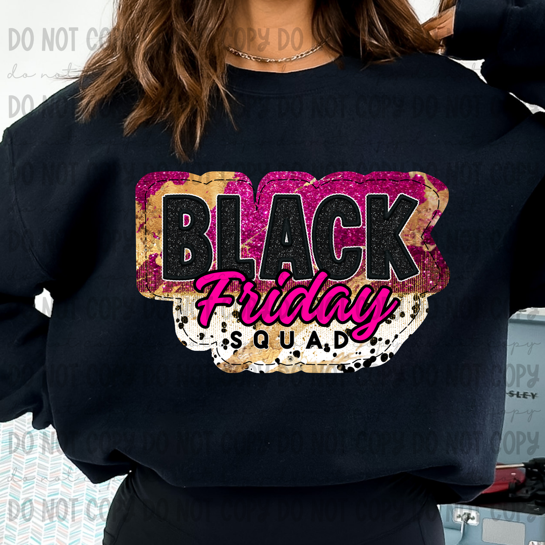 Black Friday Squad Multi DTF Print