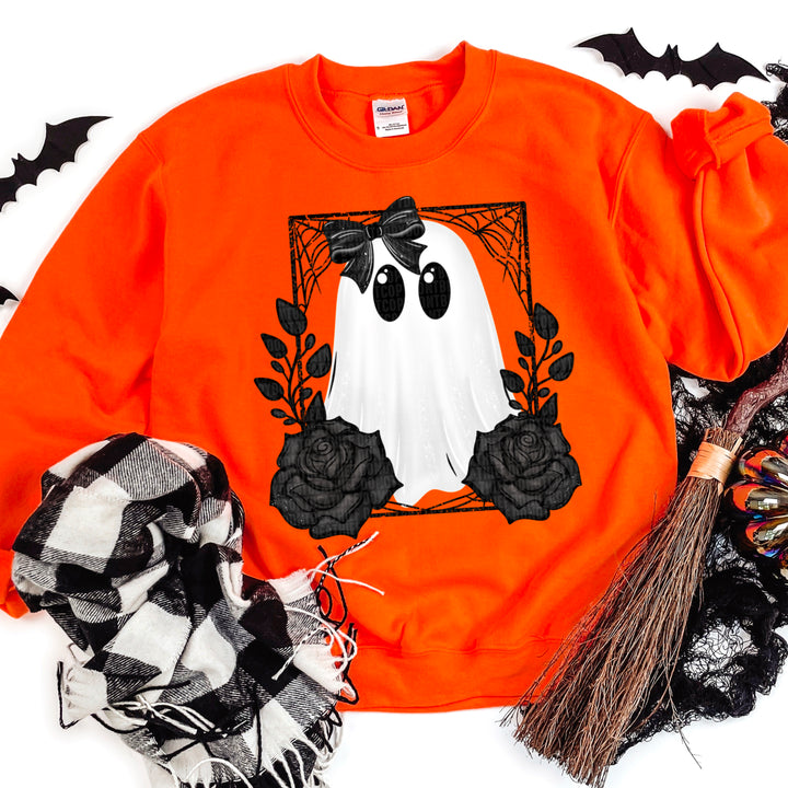 Black And White Ghost DTF Print