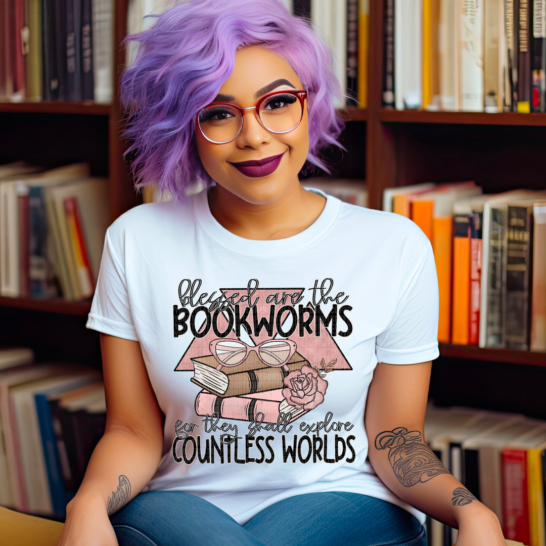 Blessed Are The Bookworms DTF Print