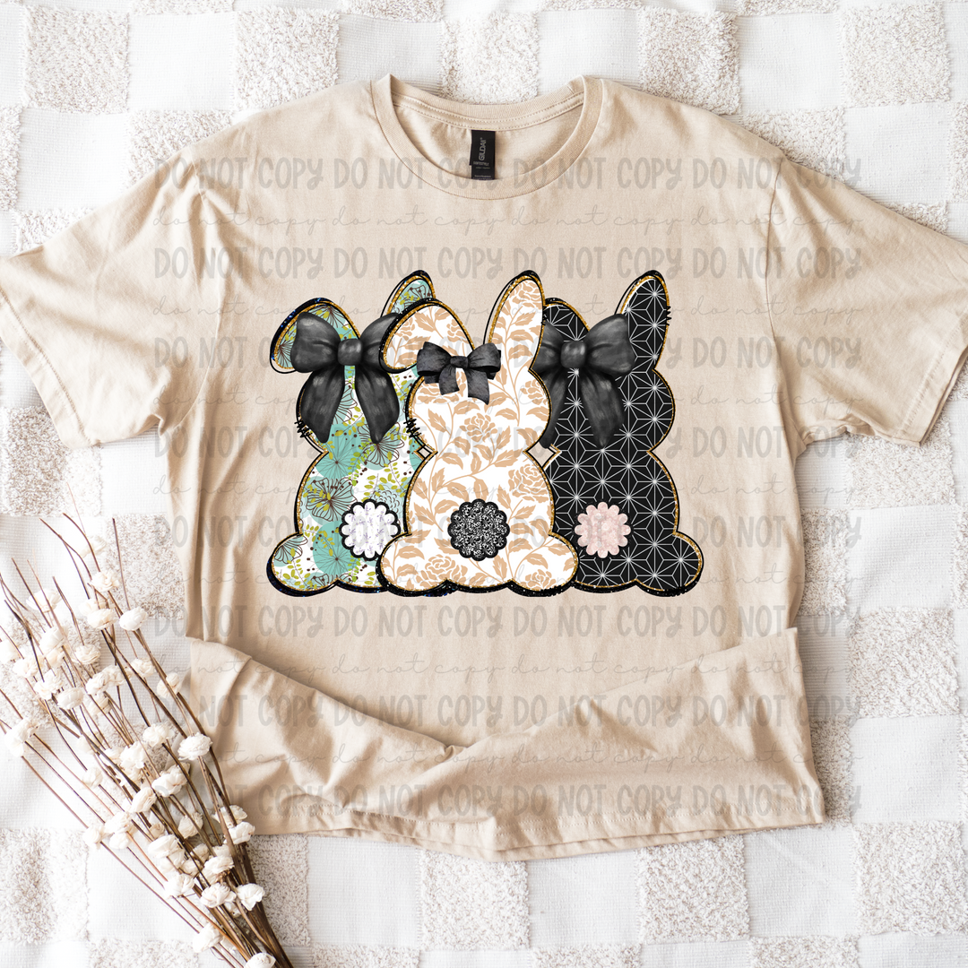 Bunny Trio 3 DTF Print