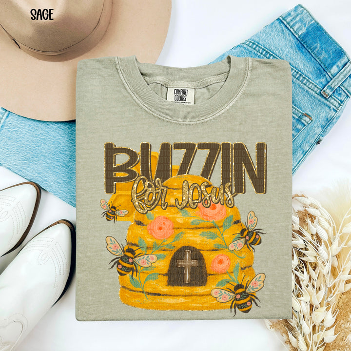 Buzzin For Jesus DTF Print