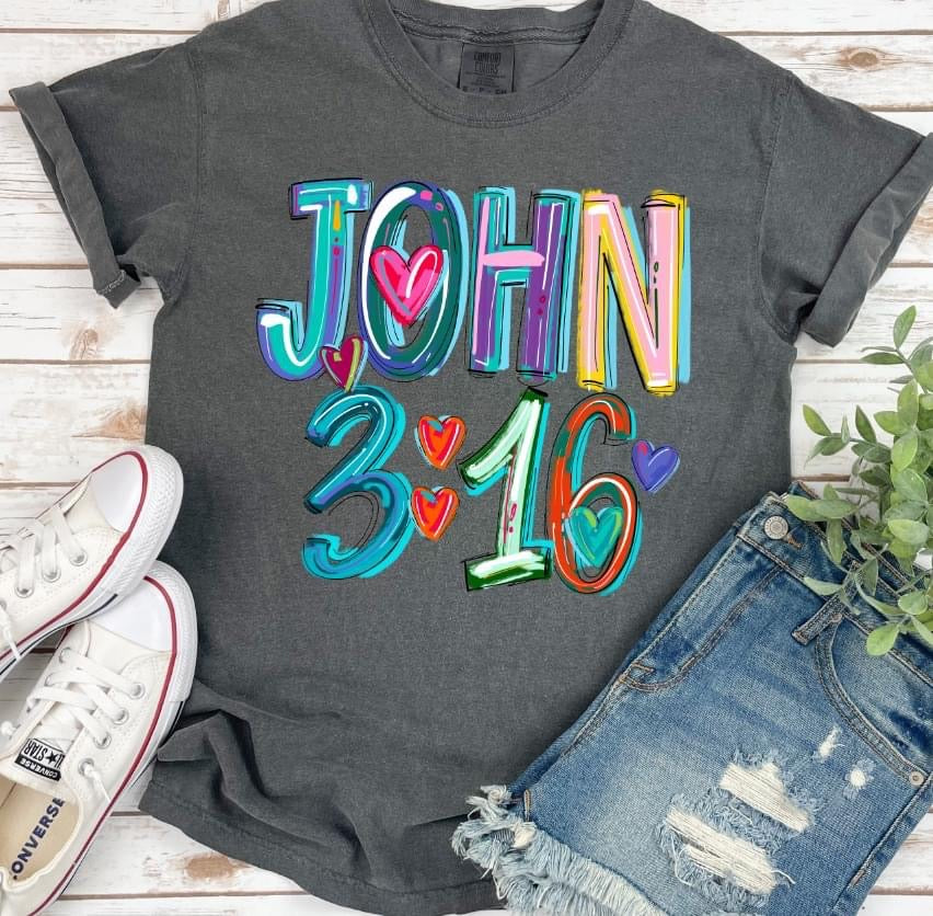 Cheery John 3:16 DTF Print