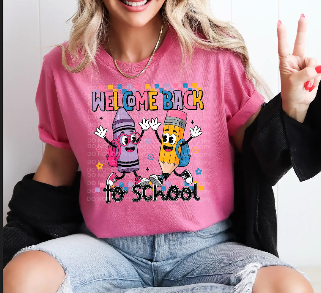 Welcome Back To School DTF Print