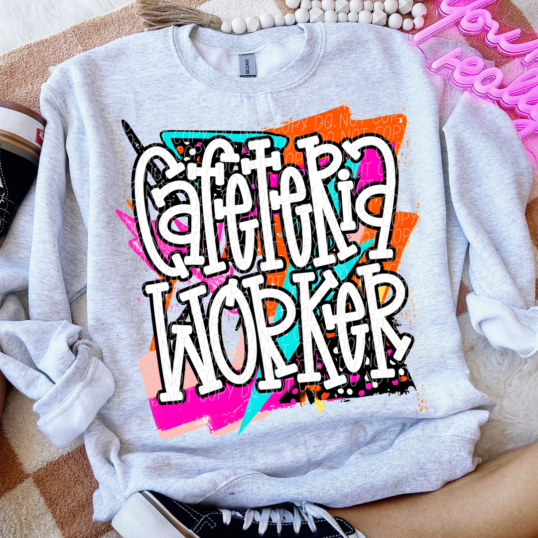 Bright Retro School Titles DTF Print